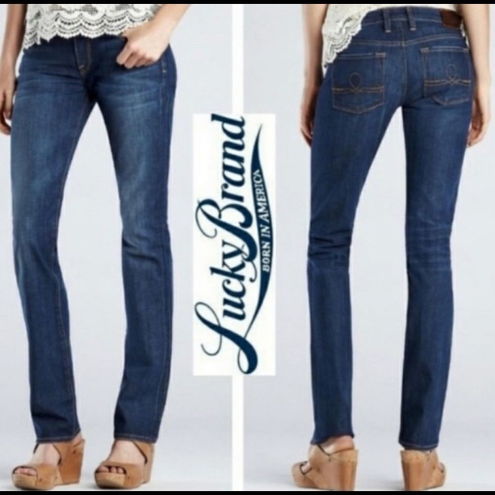 LUCKY BRAND Sofia Straight Leg Size 4/27 Long